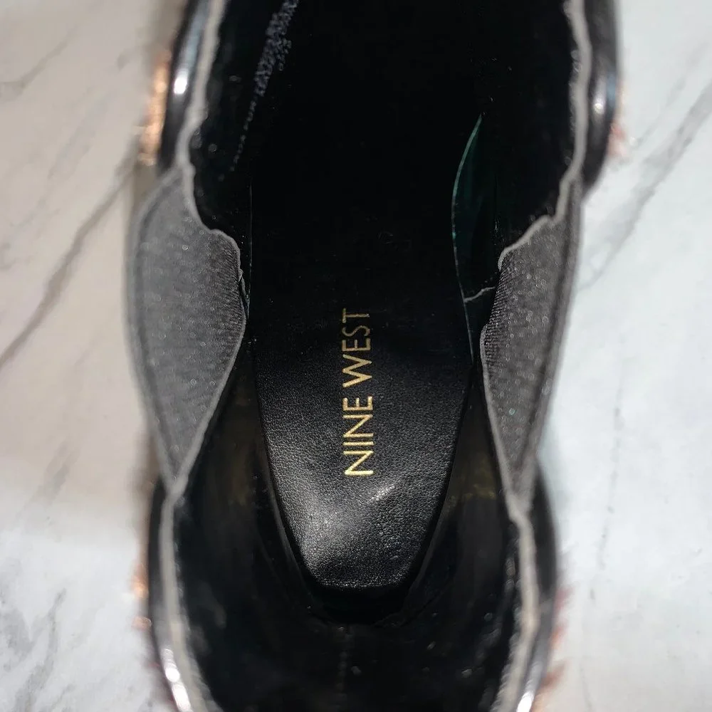 BRAND NEW NINE WEST Puss Print Boots Size 6 - Picture 4 of 6